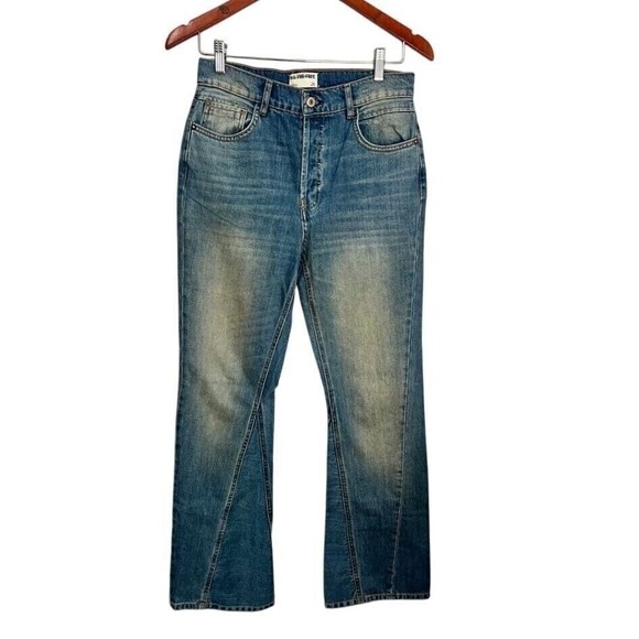 NWOT Free People We the Free Serafin Mid-Rise Slim Bootcut Jeans Size 26 - Picture 4 of 10